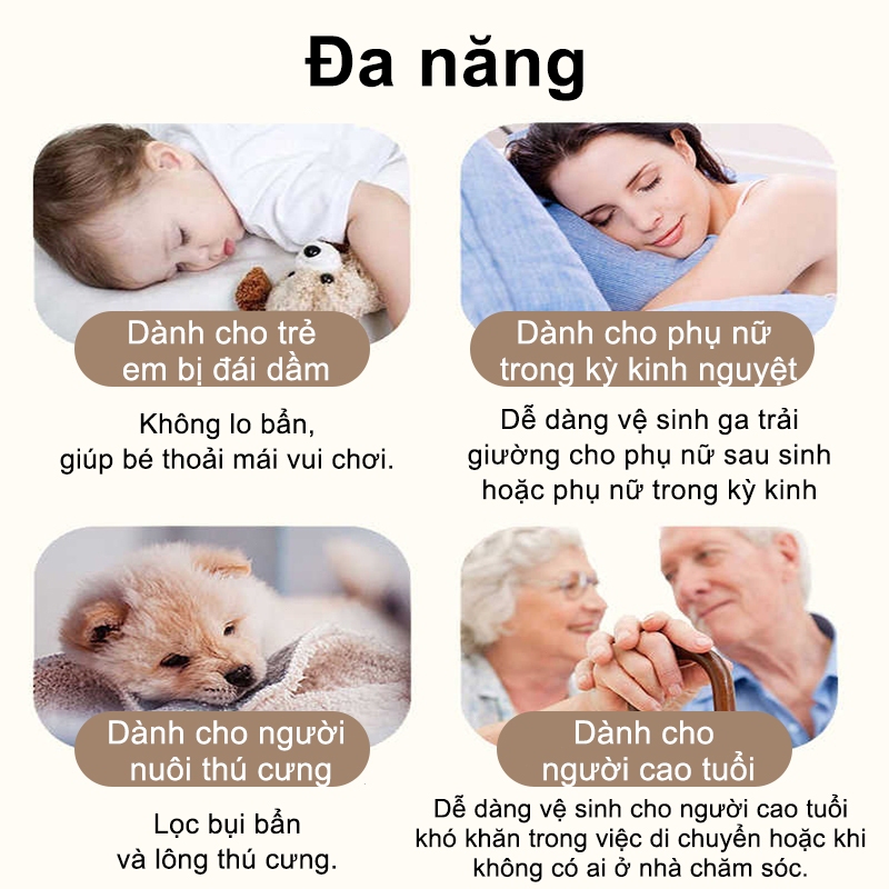 LUMOO ga chống thấm 1m2/m6/m8 THOÁNG KHÍ MỀM MẠI Cho bé Có vỏ gối | BigBuy360 - bigbuy360.vn