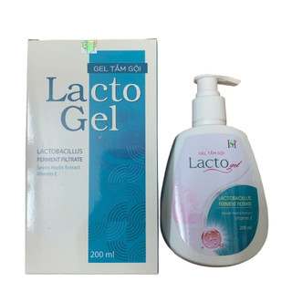  sữa tắm gội dưỡng ẩm Lacto gel  dành cho da khô da nhạy cảm á sừng vảy nến ngứa kích ứng lọ 200ml 