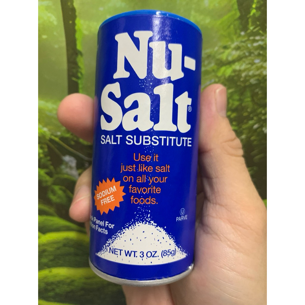 THÀNH PHẦN TỰ NHIÊN - GIA VỊ THAY THẾ MUỐI Nu-Salt SALT SUBSTITUTE Sodium Free 85g HÀNG XỊN - 16897