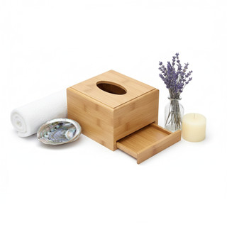  Hộp đựng khăn giấy bằng gỗ hộp đựng giấy ăn để bàn có nắp đậy hình vuông hình chữ nhật gỗ tre - Giba 