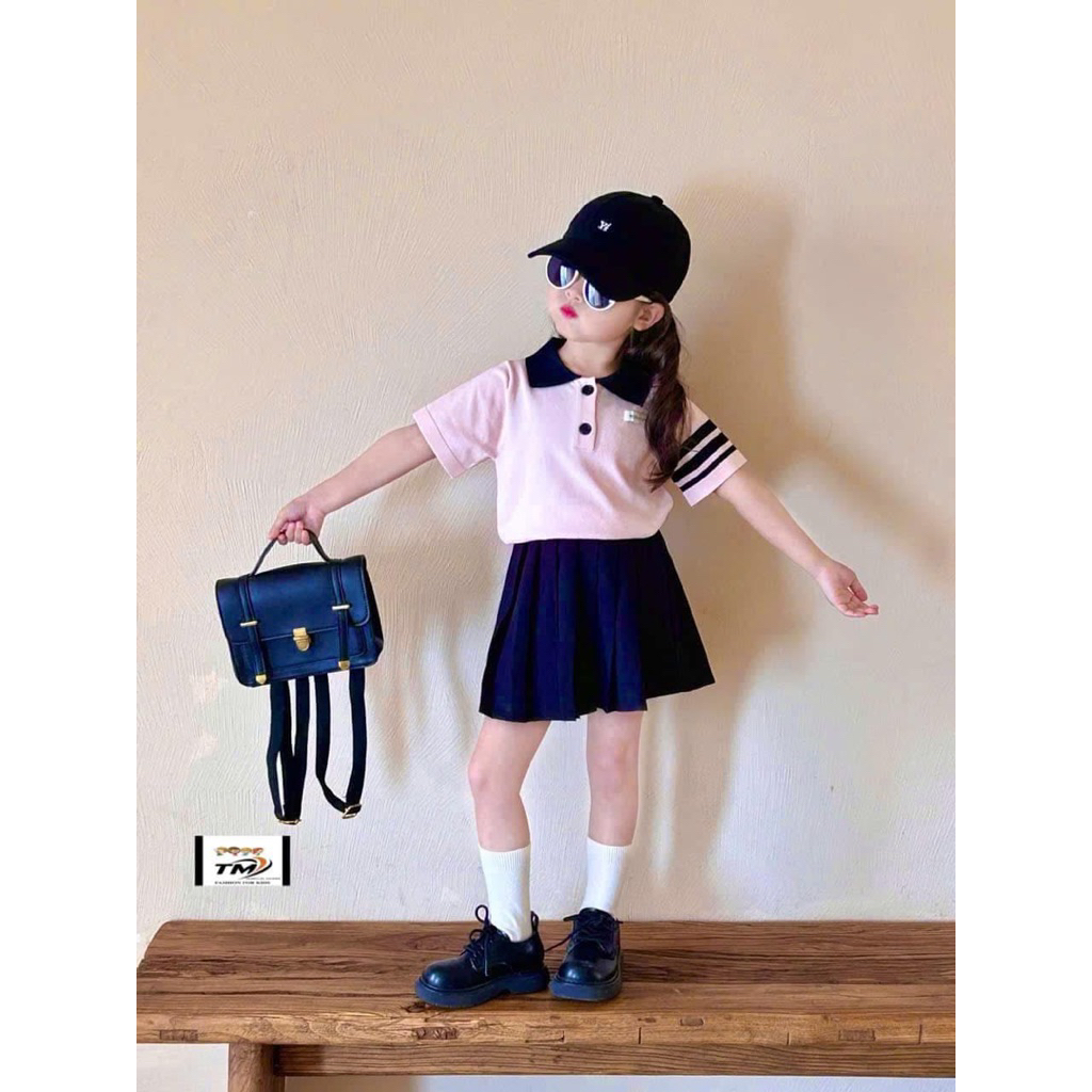 [LiA baby’s] Set áo kèm chân váy xoè xinh xắn cho bé gái (9-30kg)