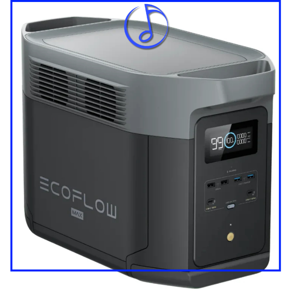 Trạm sạc EcoFlow DELTA 2 Max E2000 2048Wh 2400W (X-Boost 3100W) - Pin LFP 4000 chu kỳ, sạc 80% chỉ 5