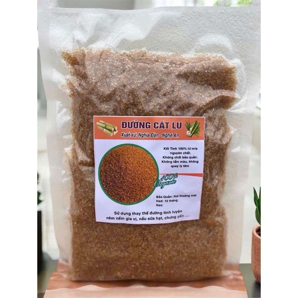 Combo 5kg Đường Cát Lu (Đường Cát Hoa Mơ) , Đường Mía Nguyên Chất Làng Găng Nghệ An
