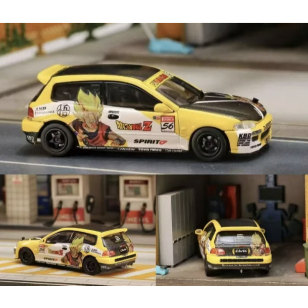 Mô hình ô tô Honda Civic EG6 Dragon ball 1:64 SW