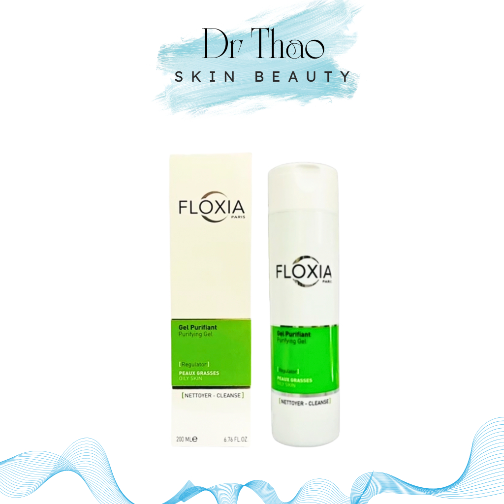 [200mL] Sữa rửa mặt cho da dầu mụn FLOXIA GEL PURIFIANT PURIFYING