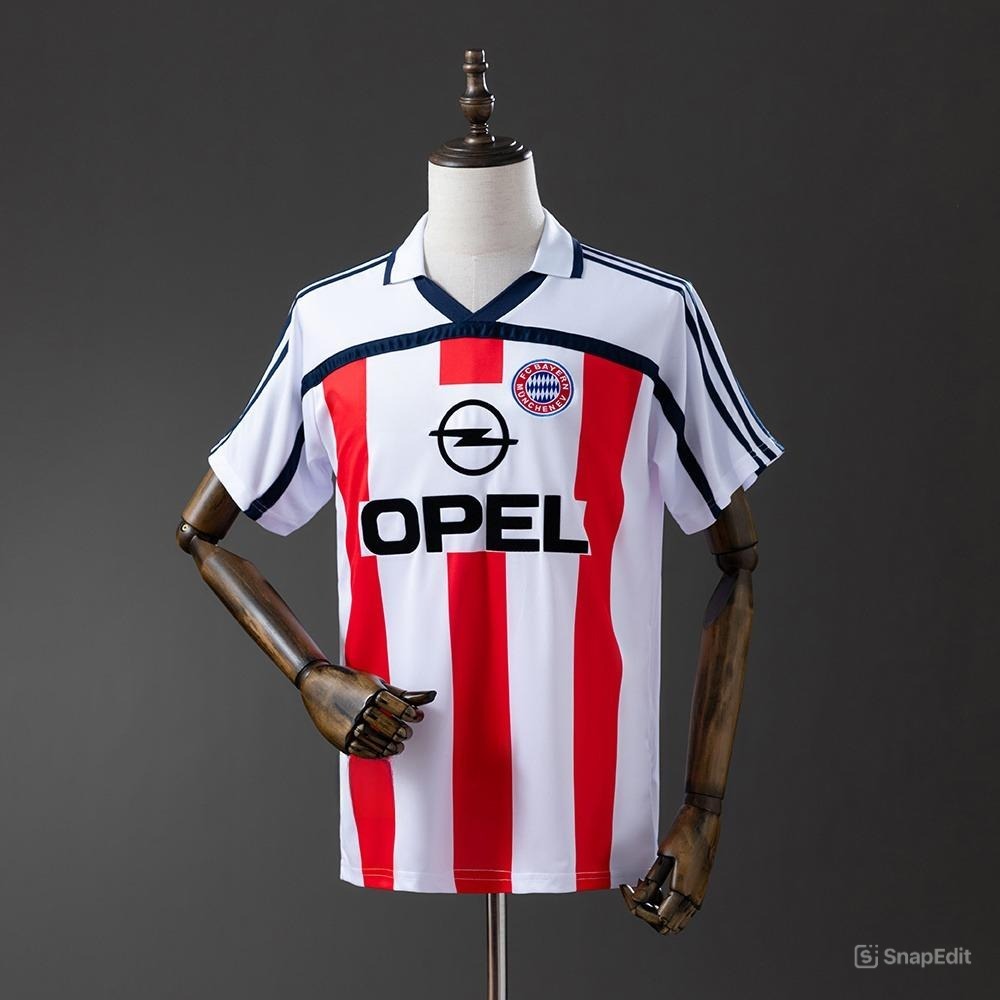 Áo Bóng Đá Retro Bayern Munich 2000/02 - Sân Khách bản cao cấp vải Cotton Polyester
