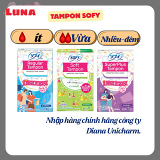    Hàng Nhật  Băng Vệ Sinh Tampon Sofy 9 miếng  8 Miếng 