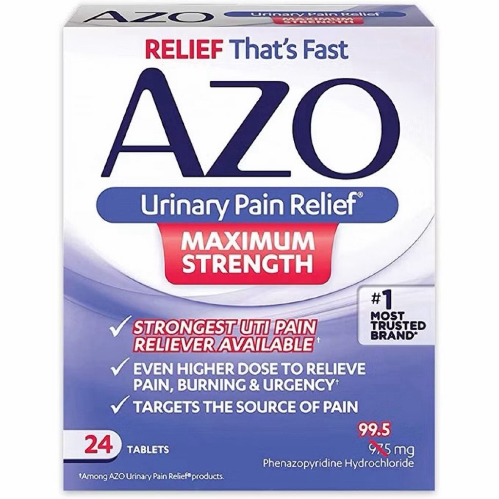 Azo hỗ trợ bàng quang và tiết niệu 24v màu tím giảm đau rát khi đi vệ sinh