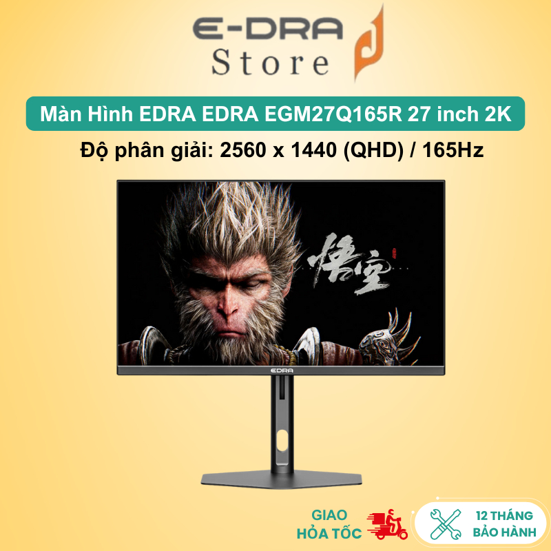 Màn hình gaming EDRA EGM27Q165R 27inch 2K 165Hz