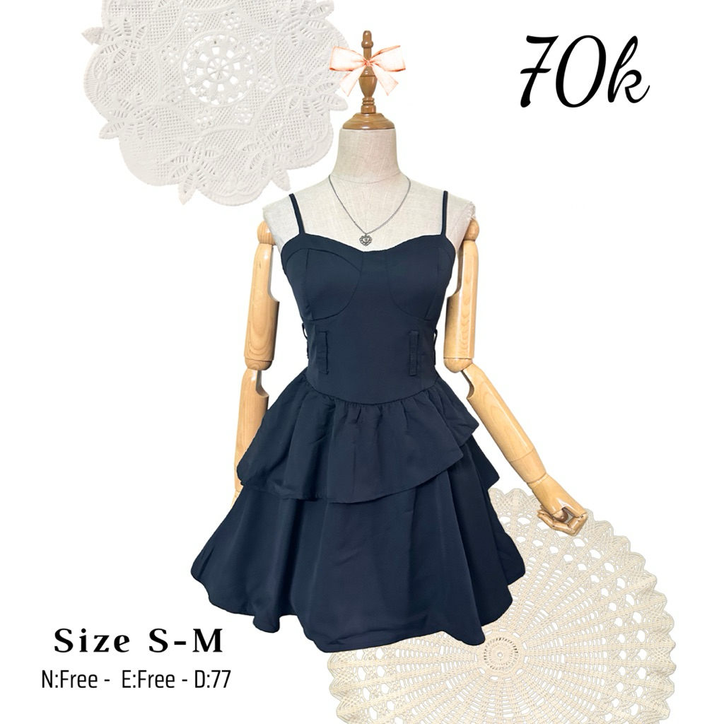 đầm dây xoè gothic phong cách lolita