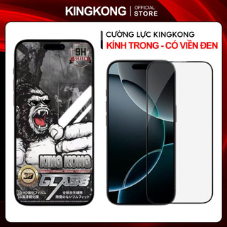  Kính cường lực iPhone KINGKONG KK-85  Kính Trong  Full màn chống vỡ viền iphone  Xr Xsm 11 12 13 14 15 16 promax 