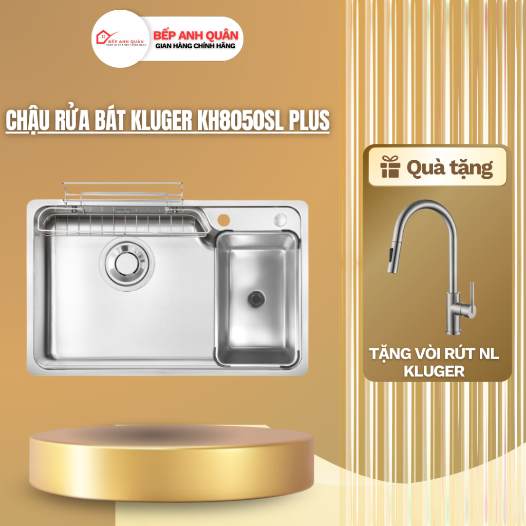 Chậu rửa bát Kluger KH8050SL Plus | HÀNG CHÍNH HÃNG