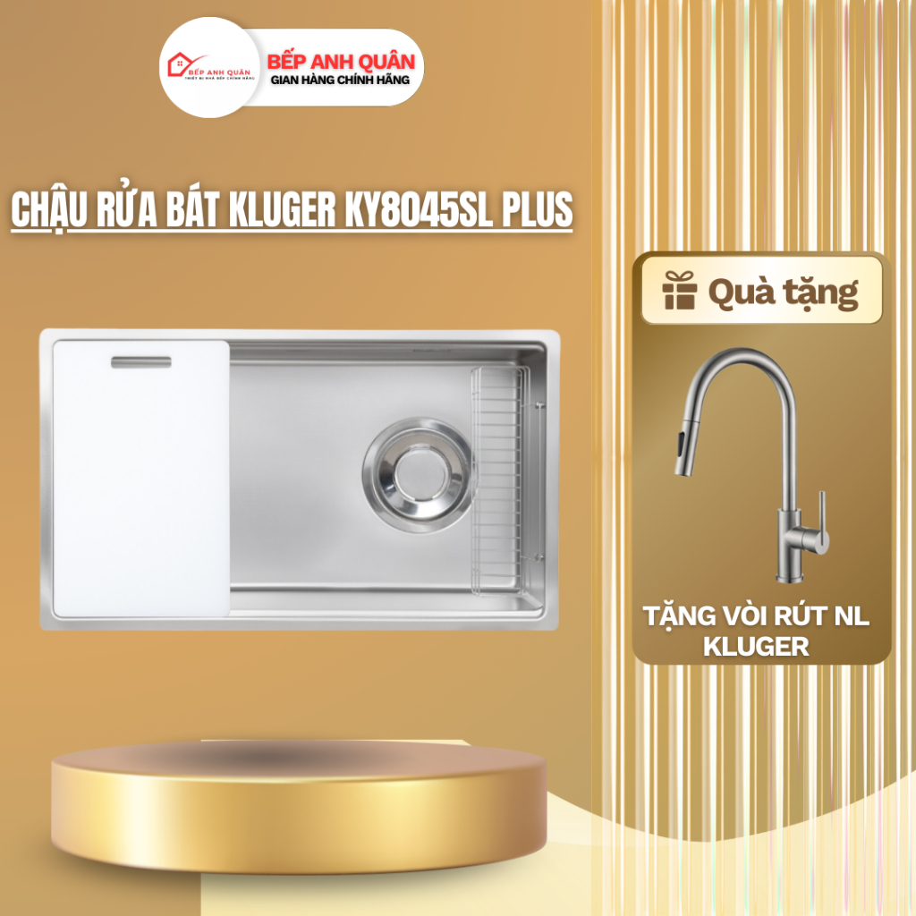 Chậu rửa bát Kluger KY8045SL Plus | HÀNG CHÍNH HÃNG