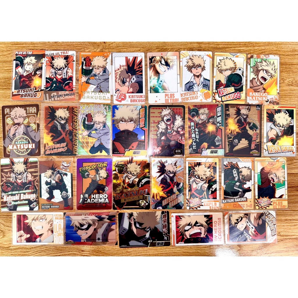 Thẻ bài / Card nhân phẩm Bakugo Katsuki (Kacchan) - Boku no Hero Academia - Card Metal / Snap / Wafe