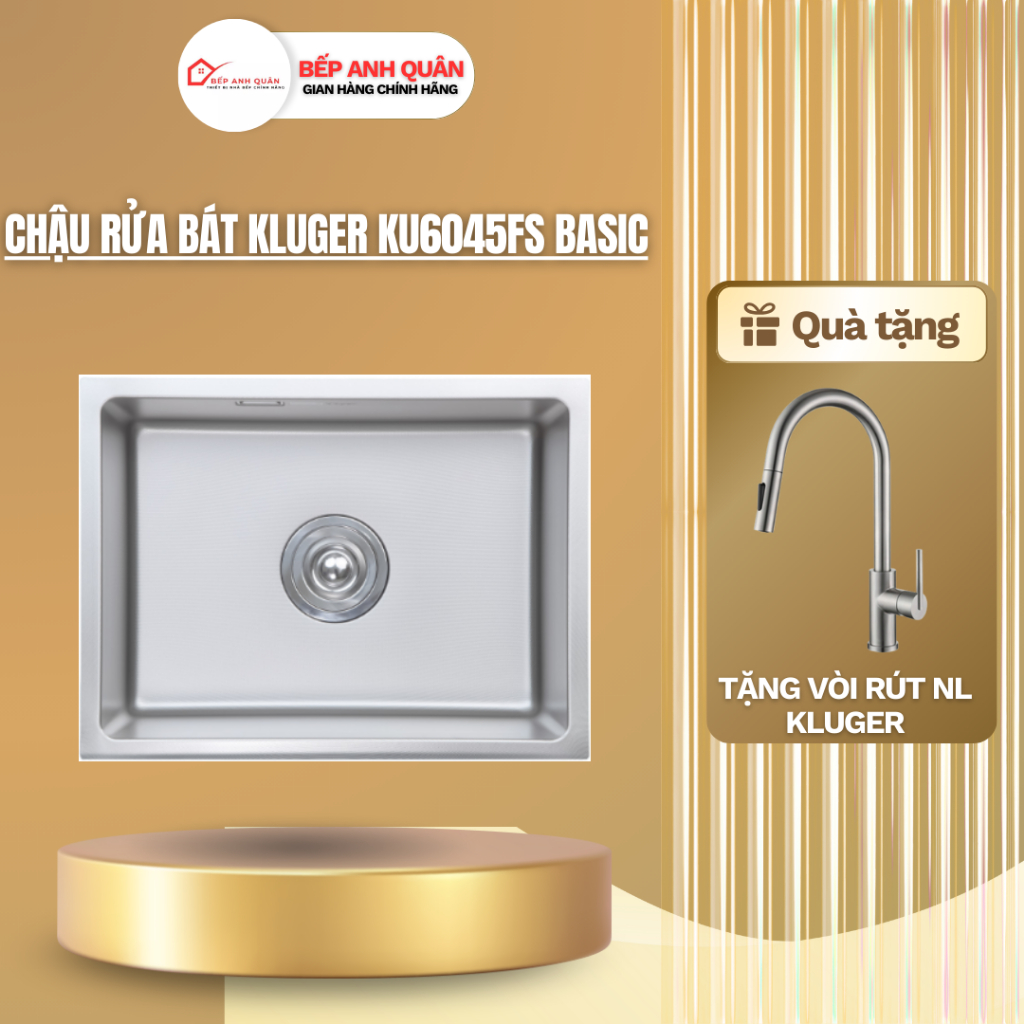 Chậu rửa bát Kluger KU6045FS Basic | HÀNG CHÍNH HÃNG