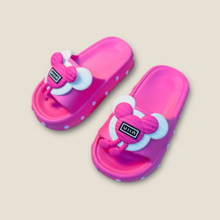  MUA 1 ĐÔI TẶNG THÊM 1 ĐÔI CÙNG MẪU KHÁC MÀU - Dép bánh mì cho bé gái siêu nhẹ êm chân hình thỏ baby three cho bé đi học 