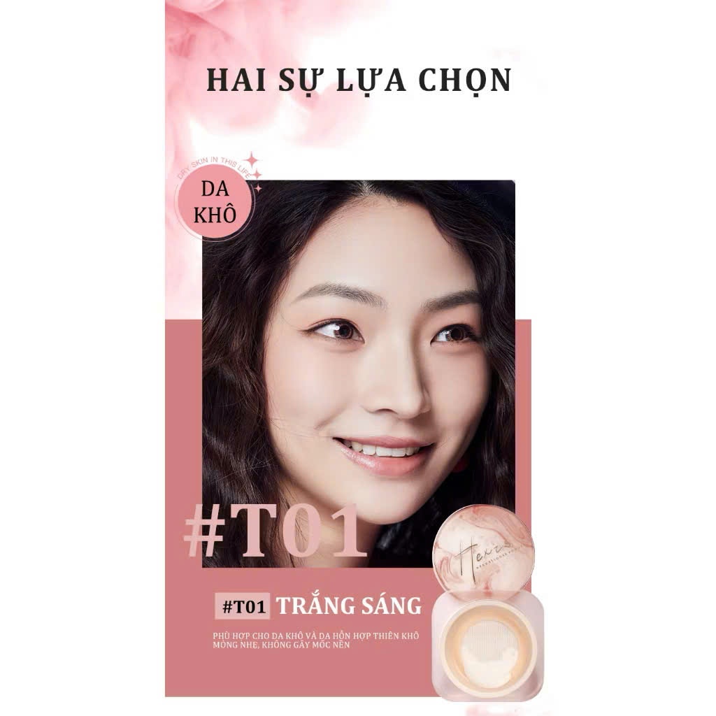 Hexze Phấn phủ dạng bột kiềm Dầu & Làm Mịn | Minihouse