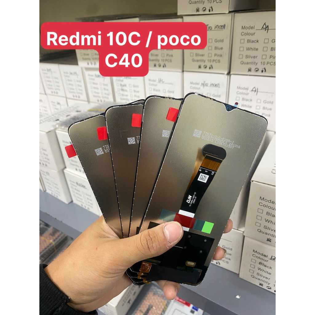 Màn hình redmi 10c/ poco c40 zin(keo+tua vít)
