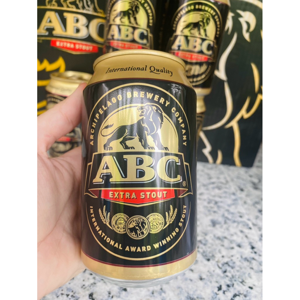 Bia Đen ABC Extra Stout Campuchia 330ml Nồng Độ 8%