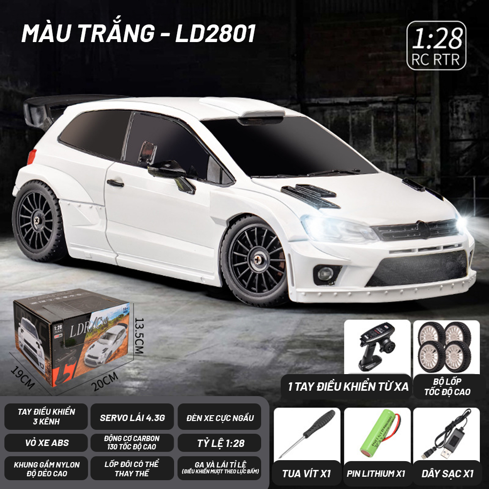 [NEW] Xe RC Drift 1/28 LDR/C LD2801/2802/2803/2804 – 4WD 2.4GHz Điều Khiển Từ Xa Drift Tỷ Lệ 1:28