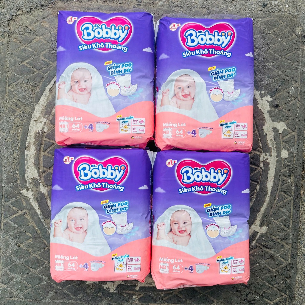 Newborn 1 Bobby 64+4 (Dùng như Băng VS) và Bobby 108+6 Huggies 108 #newborn #bvs #huggies #bobby #ne