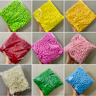 Hạt PomPom màu đơn sắc sz 2cm, 1,5cm
