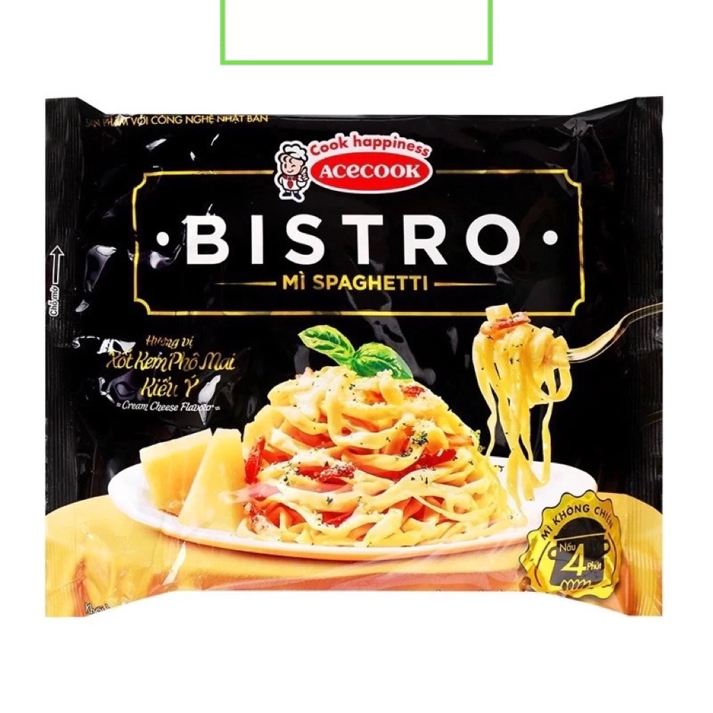 Combo 10 Gói Mì Bistro Spaghetti Bistro Phô Mai/ Bò Bằm