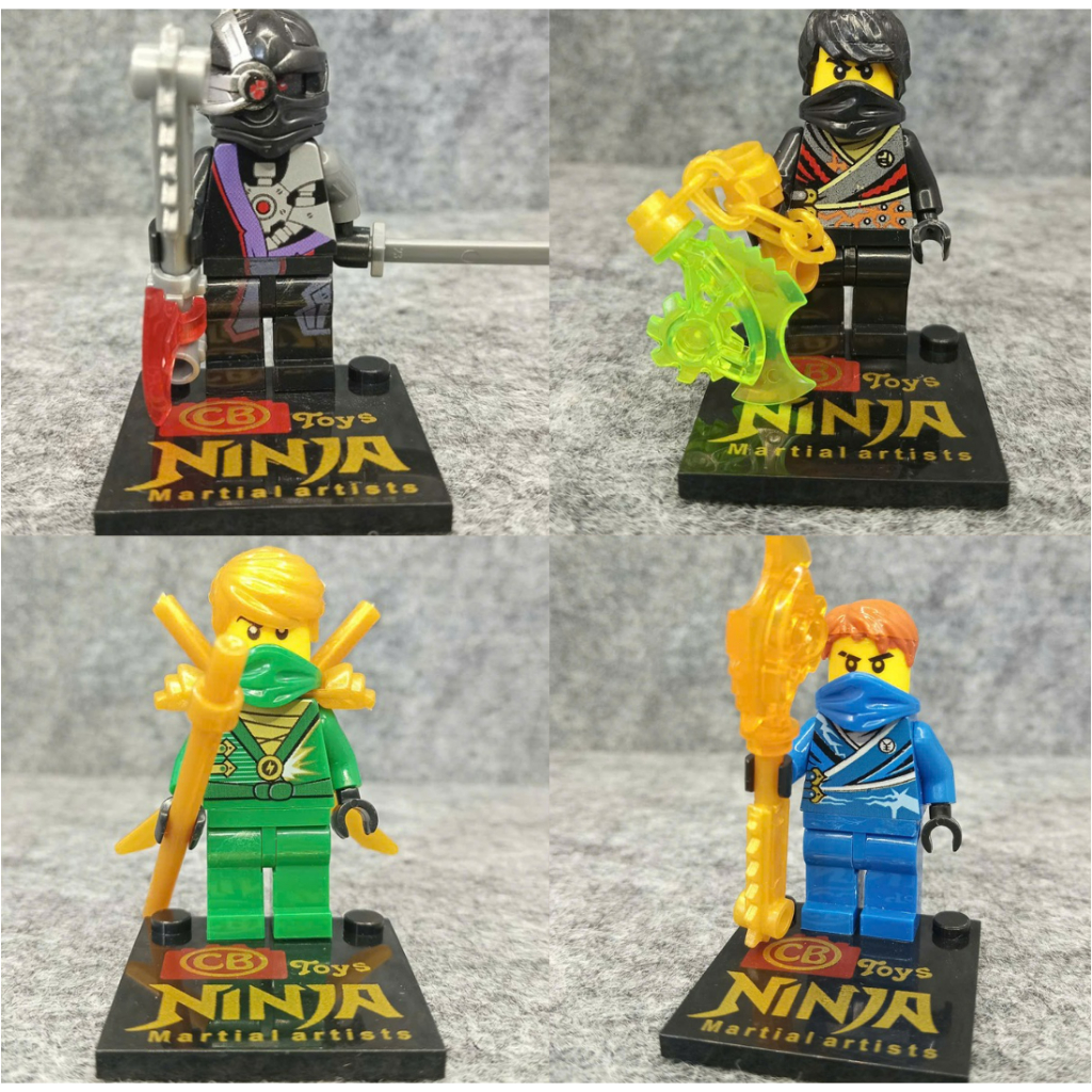Minifigures ninjago season 3 vs 5 đồ chơi lắp ráp mô hình ninja