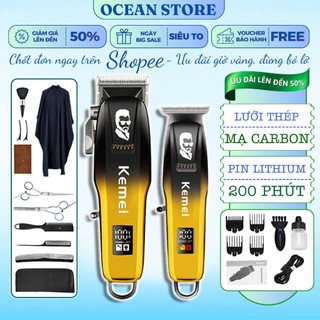  Tông Đơ Hớt Tóc Kemei 709A Tông Đơ Cắt Tóc Công Suất Cao Lưỡi Sắc Bén Tăng Đơ Cắt Tóc Gia Đình 