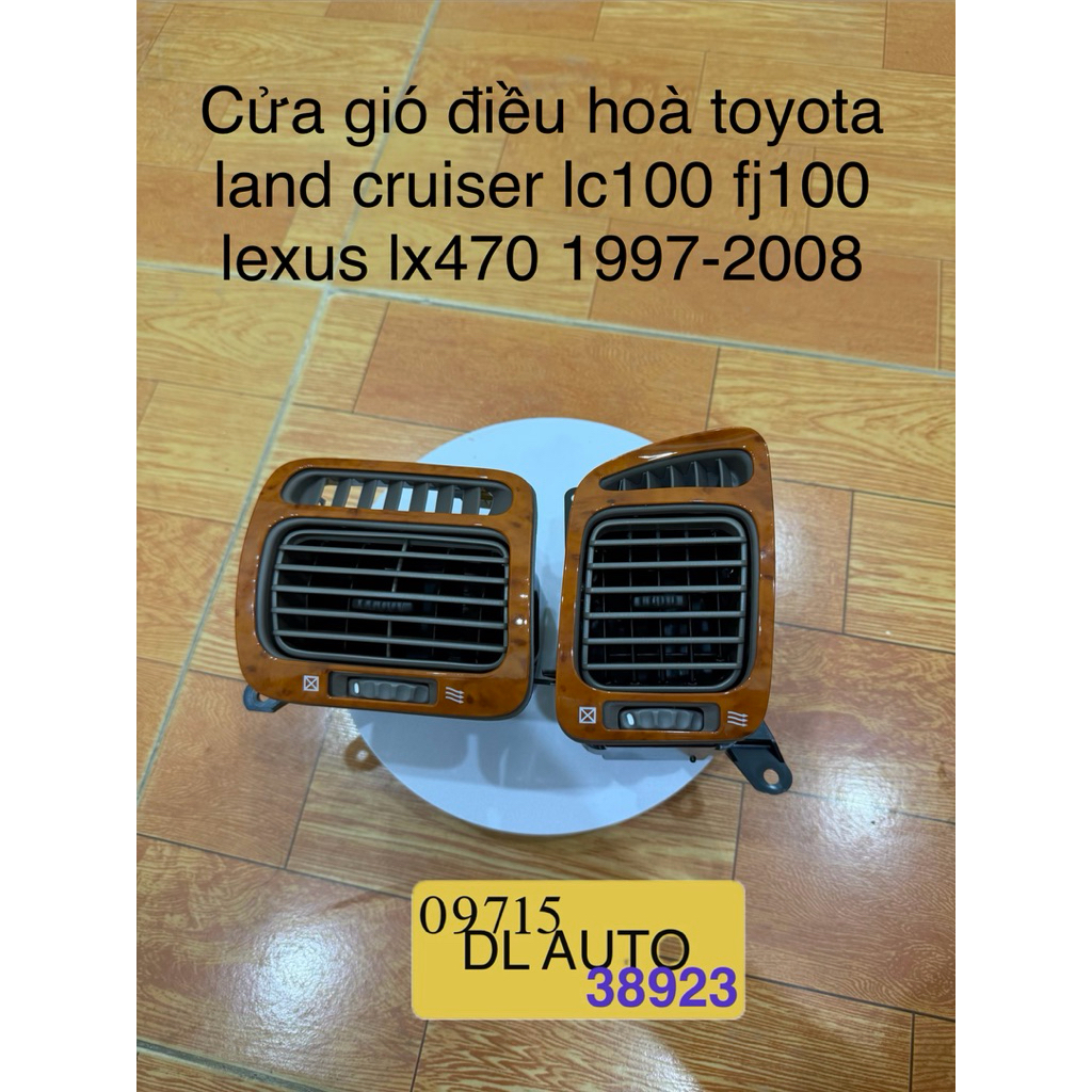 2 Cửa gió điều hoà toyota land cruiser lc100 fj100 lexus lx470 1997-2008 55680-60020 55650-60090
