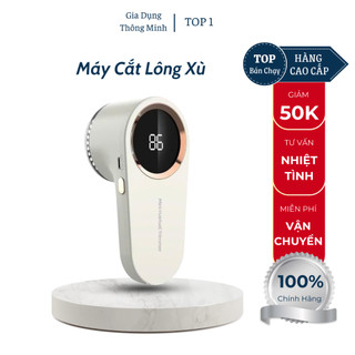  Máy Cắt Lông Xù Mini Bản Nâng Cấp Động Cơ Mạnh Sạc Type-C Màn Hình LED Tặng Kèm Lưỡi Dao Dự Phòng 