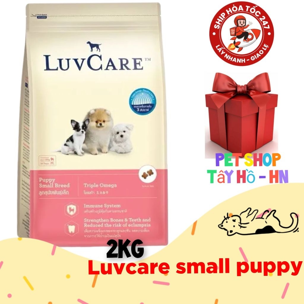 2kg LUVCARE Small Breed Puppy - Thức Ăn Hạt Cho Giống Chó Nhỏ Puppy