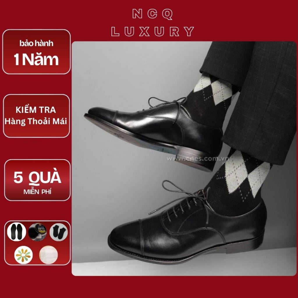 Giầy Tây Nam oxford da bò đế phíp gỗ sang trọng - Giầy oxford công sở