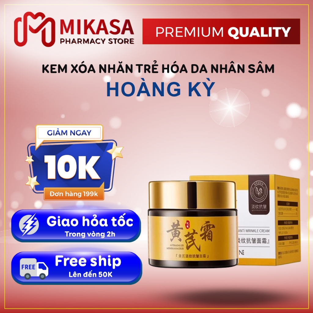 Kem Trẻ Hóa Xóa Nhăn Hoàng Kỳ Nhân Sâm ROYAL GINSENG - Kem Hoàng Kỳ ROYAL GINSENG Xóa Nhăn Chảy Xệ B