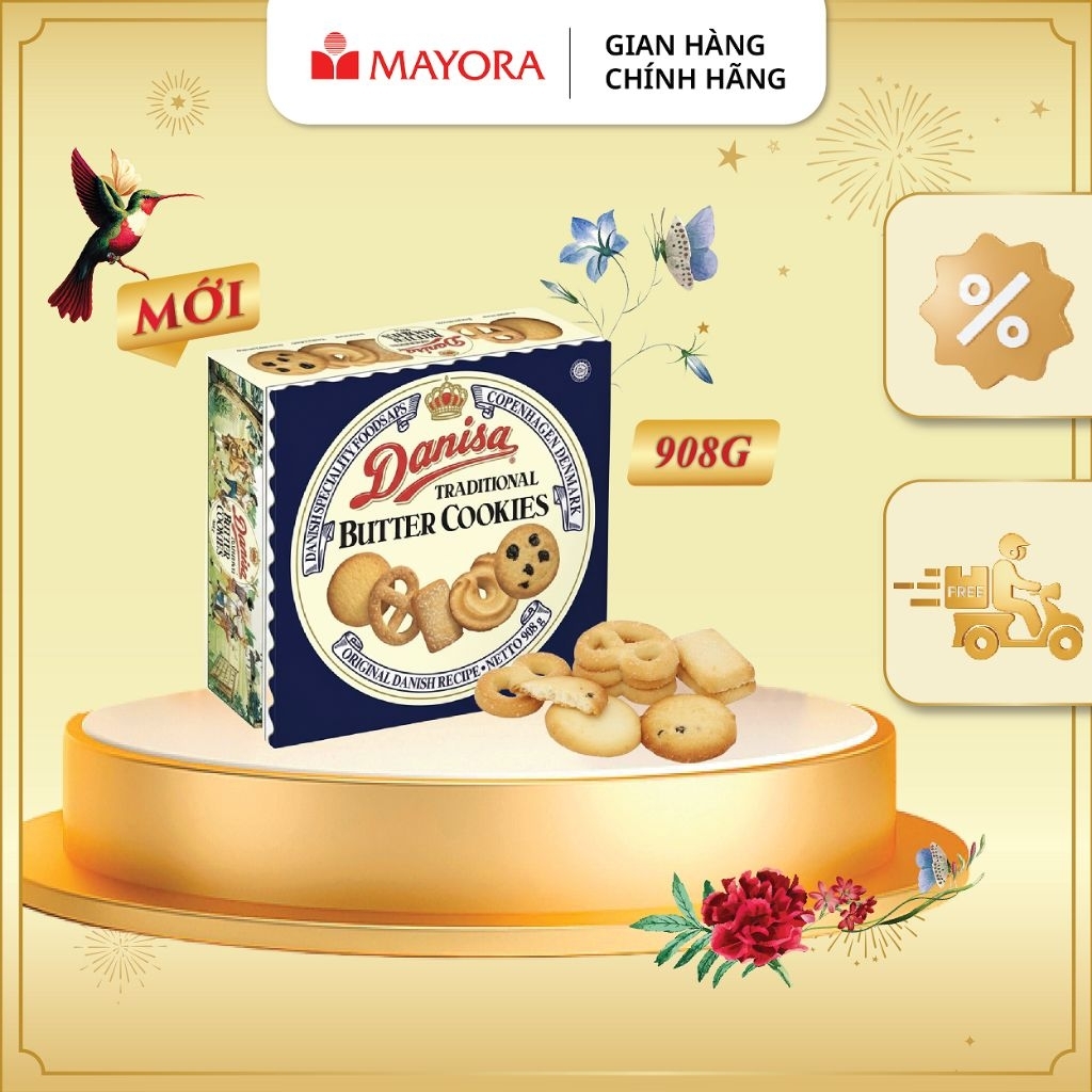 Bánh Danisa hộp thiếc 908g