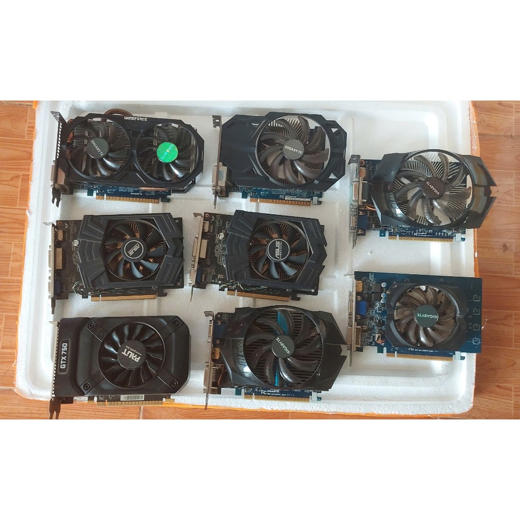 [ Sập giá ] Card màn hình Gtx 750ti, 1060, gtx 650, Gt 730, gt740, gt 640 2gb Giga, Asus, Palit chín