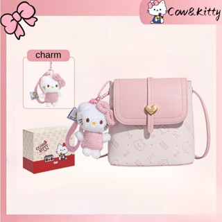  COW & KITTY BORRY ROSA Túi đeo chéo với màu sắc đa năng Một chiếc túi đeo vai nhiều màu cổ điển 
