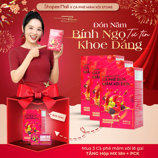  3 Hộp Cà Phê Bứa Mâm Xôi Đen BLACKBURN COFFEE Mẫu Mới 2026 - Hộp 15 gói x 16g 