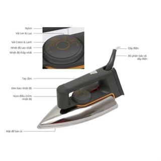 Bàn ủi PHILIPS HD1172 dây 1m9-1000W Mặt đế nhôm, nút ĐK- đèn báo nhiệt - Chính hãng Tai nghe