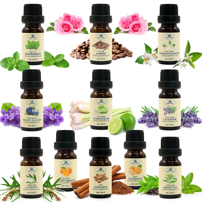 Tinh dầu thơm phòng, đuổi muỗi, khử mùi Mohak – Nhập khẩu Ấn Độ 10ml