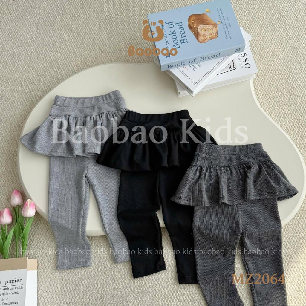 [BAOBAO-HÀNG SẴN] - QUẦN VÁY THUN LEN THỎ TRƠN XINH XẮN ĐÁNG YÊU CHO BÉ GÁI - MZ2064.1