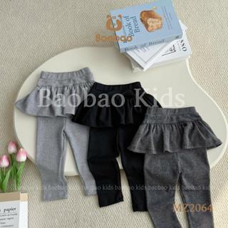   BAOBAO-HÀNG SẴN  - QUẦN VÁY THUN LEN THỎ TRƠN XINH XẮN ĐÁNG YÊU CHO BÉ GÁI - MZ2064.1 