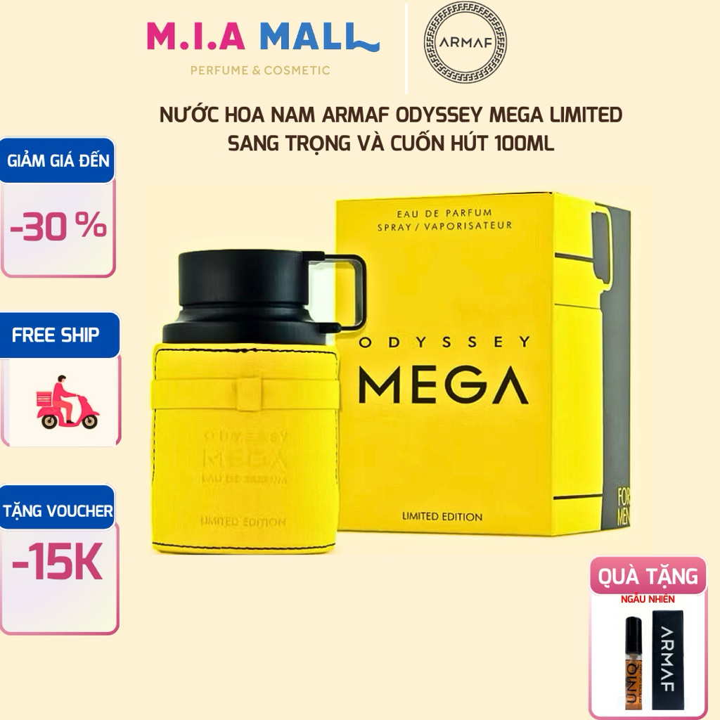 [ TẶNG mini] Nước hoa nam Armaf Odyssey Mega Limited Edition EDP 100ml