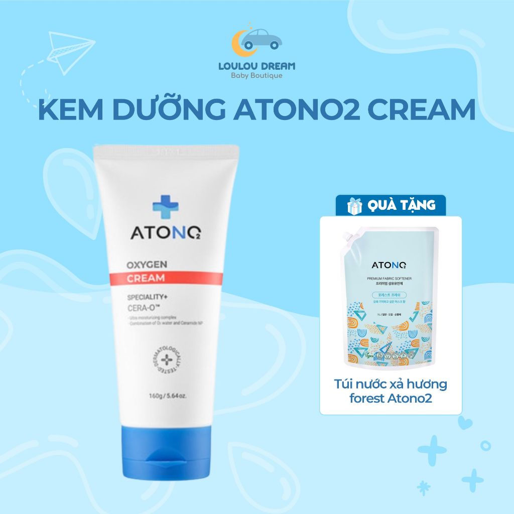 Kem dưỡng ẩm Atono2 Cream tuýp đỏ Atono siêu lành tính, an toàn cho bé từ sơ sinh