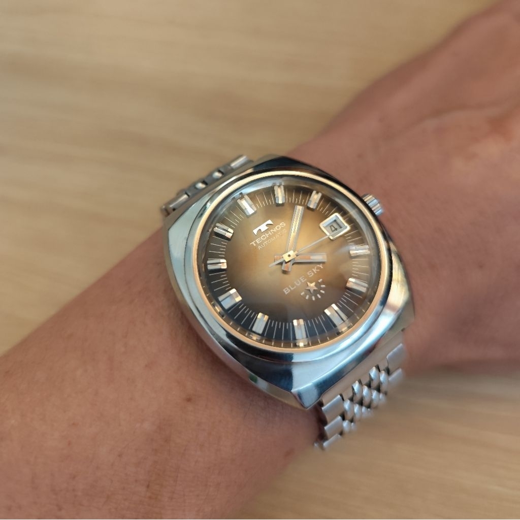 Đồng hồ nam Technos Thụy sĩ, cơ automatic, size 38.