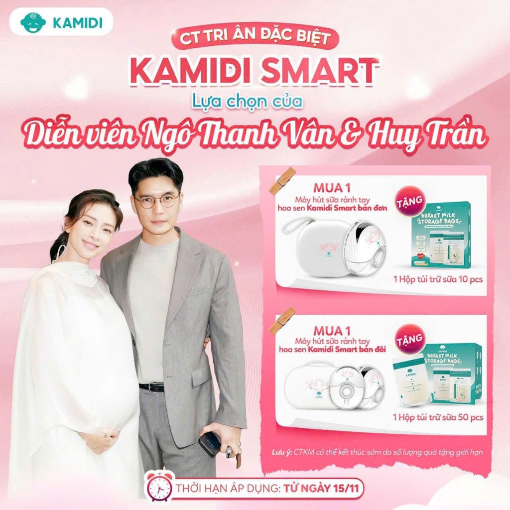Máy Hút Sữa Rảnh Tay Không Dây Kamidi Smart - Máy Hút Sữa Điện Cao Cấp, Dung Tích 180ml