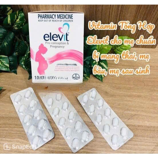 Vitamin tổng hợp elevit bầu 100 viên ( Elevit bầu )