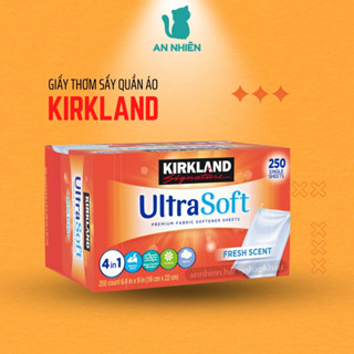  Giấy thơm quần áo Kirkland Ultra Soft hộp 250 tờ chống nhăn vải khi sấy hạn chế tĩnh điện vào mùa khô 