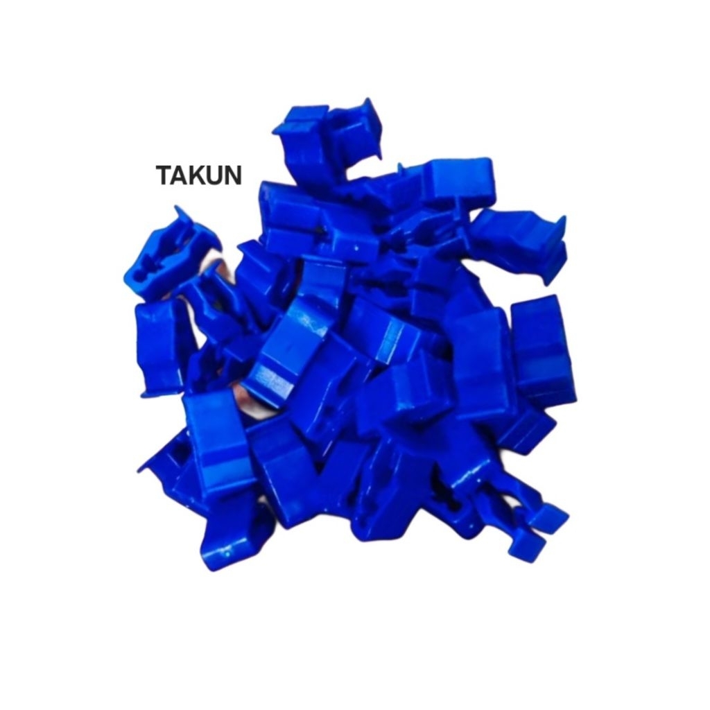 1 chốt kẹp nhựa xanh, dàn áo Honda VISION, AIR BLADE 125, LEAD, SH, PCX...