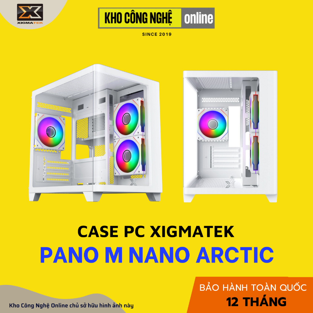 Vỏ Case Máy Tính Xigmatek PANO M NANO ARCTIC 3GF (Hàng Chính Hãng)